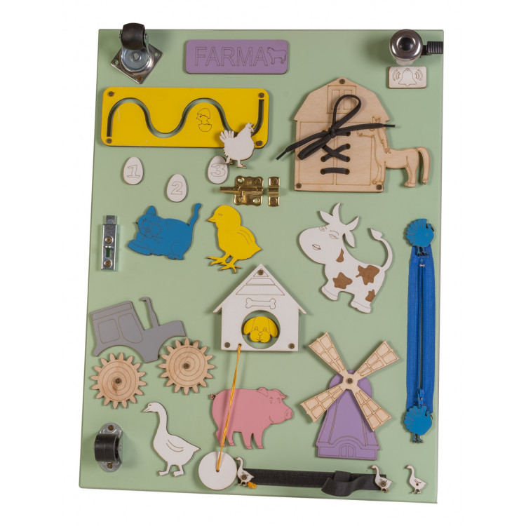 Manipulačná doska/Activity board obojstranná – Farma